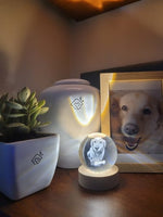 Charger l'image dans la galerie, Souvenir&Love™Sphère en cristal avec gravure personnalisée