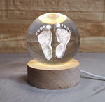 Charger l'image dans la galerie, Souvenir&Love™Sphère en cristal avec gravure personnalisée