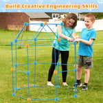 Cargar imagen en el visor de la galería, Building Kit Blocks Construction Fortress Kids Forts Child Game Tents Fort Build Kid DIY 3D Assemble Den Tent Toy Gift for Kids