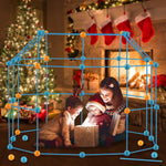 Cargar imagen en el visor de la galería, Building Kit Blocks Construction Fortress Kids Forts Child Game Tents Fort Build Kid DIY 3D Assemble Den Tent Toy Gift for Kids