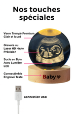 Charger l&#39;image dans la galerie, Souvenir&amp;Love™
Sphère en cristal avec gravure personnalisée
