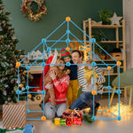 Bild in die Galerie hochladen, Gebäude Kit Blocks Bau Festung Kinder Forts Kinderspiel Zelte Fort Build Kid DIY 3D Assemble Den Zeltspielzeuggeschenk für Kinder
