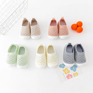 Toddler Baby Summer Mesh Breathable First Walker Pure Color Girls Boys 0-3T Non-Slip Casual Shoes Lightweight Sneakers Sandals